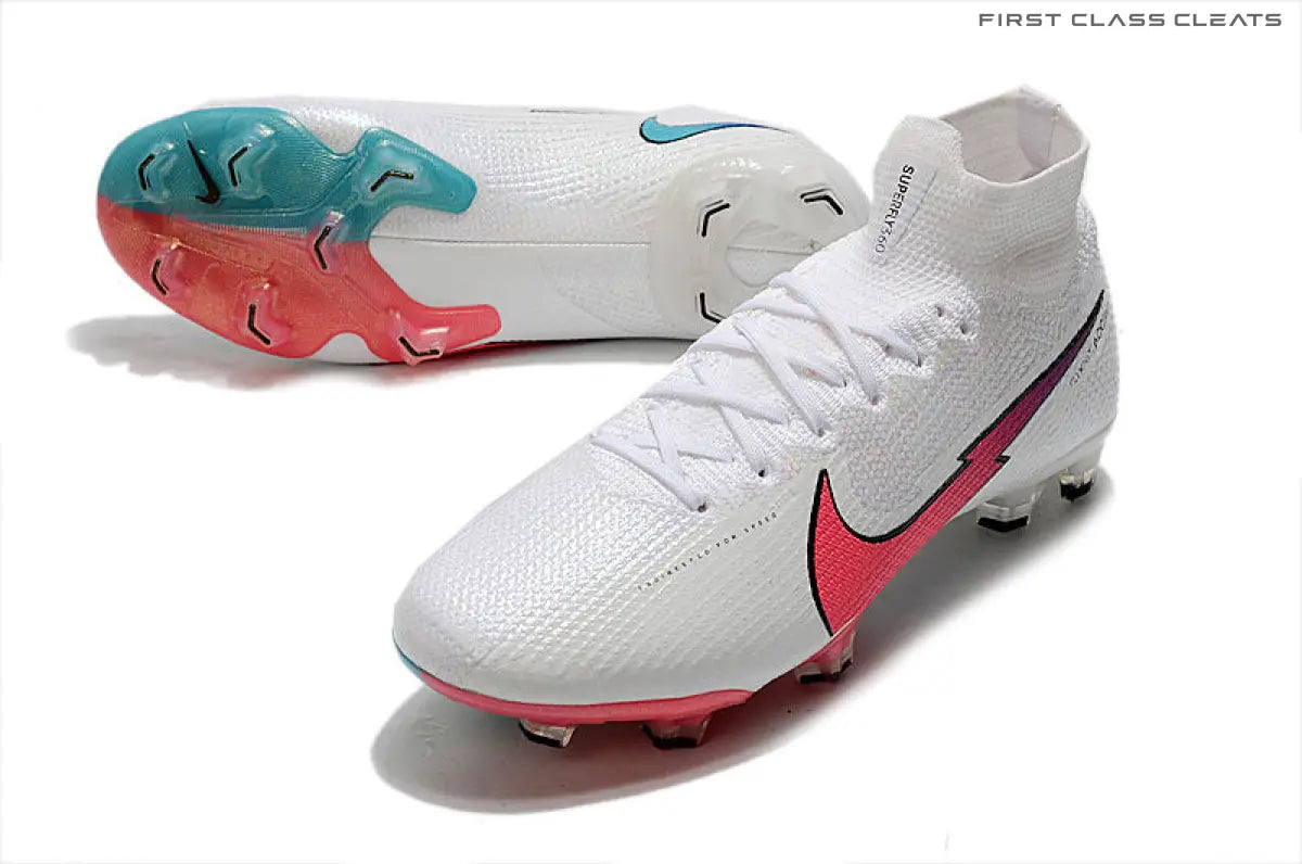 Mercurial Superfly 7 Elite FG White Crimson